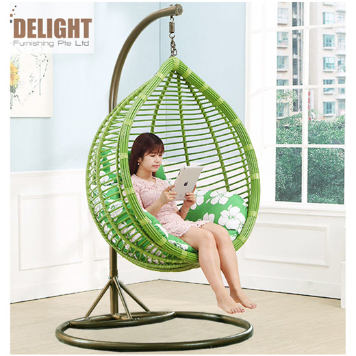 hanging wicker chair swing