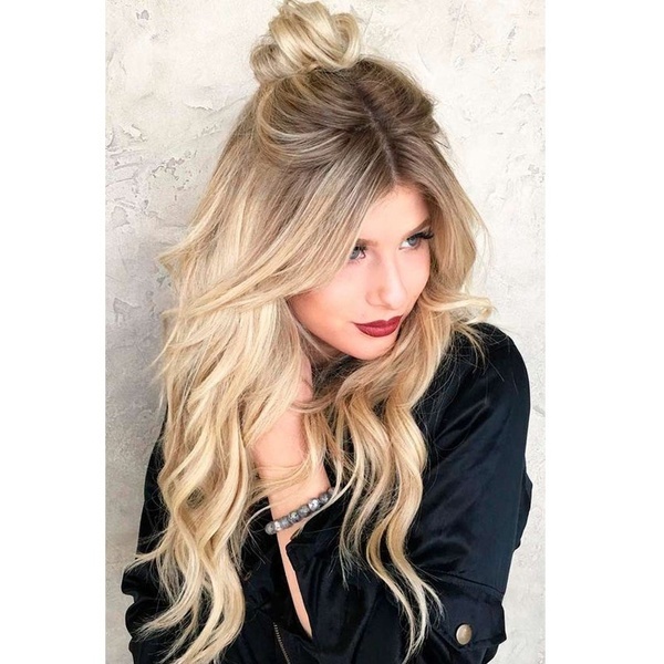 Qoo10 Ombre Wig With Dark Roots Blonde Wig Glueless Synthetic