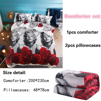 Qoo10 3d Oil Painting Sexy Marilyn Monroe Queen Size Comforter