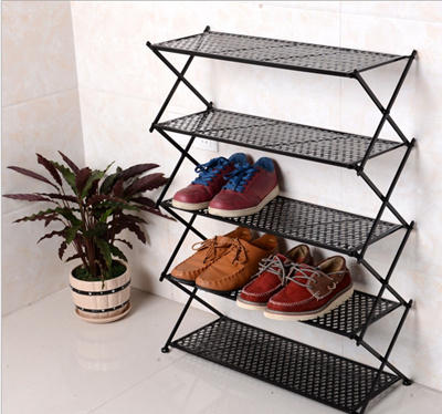 Qoo10 Iron Shoe Rack Folding Shoe Rack 456 Simple Minimalist Modern Living R Bedding Rugs