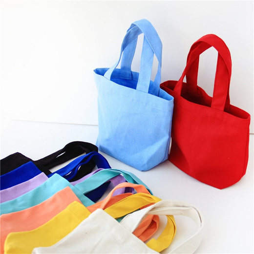 canvas tote lunch bag