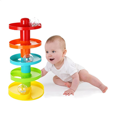 Qoo10 - Baby Toys Tower Ball Bell Stroller Ramp Ball Drop Roll Toys ...