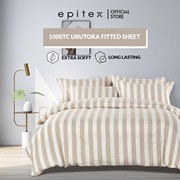 Epinova Urutora Series 1000TC Stonewashed Yarn-Dyed Bedsheet | Fitted Sheet