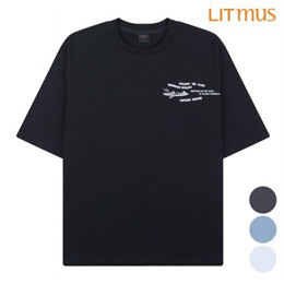 [리트머스] 공용 아치 로고 오버핏 티셔츠_LL7TU432