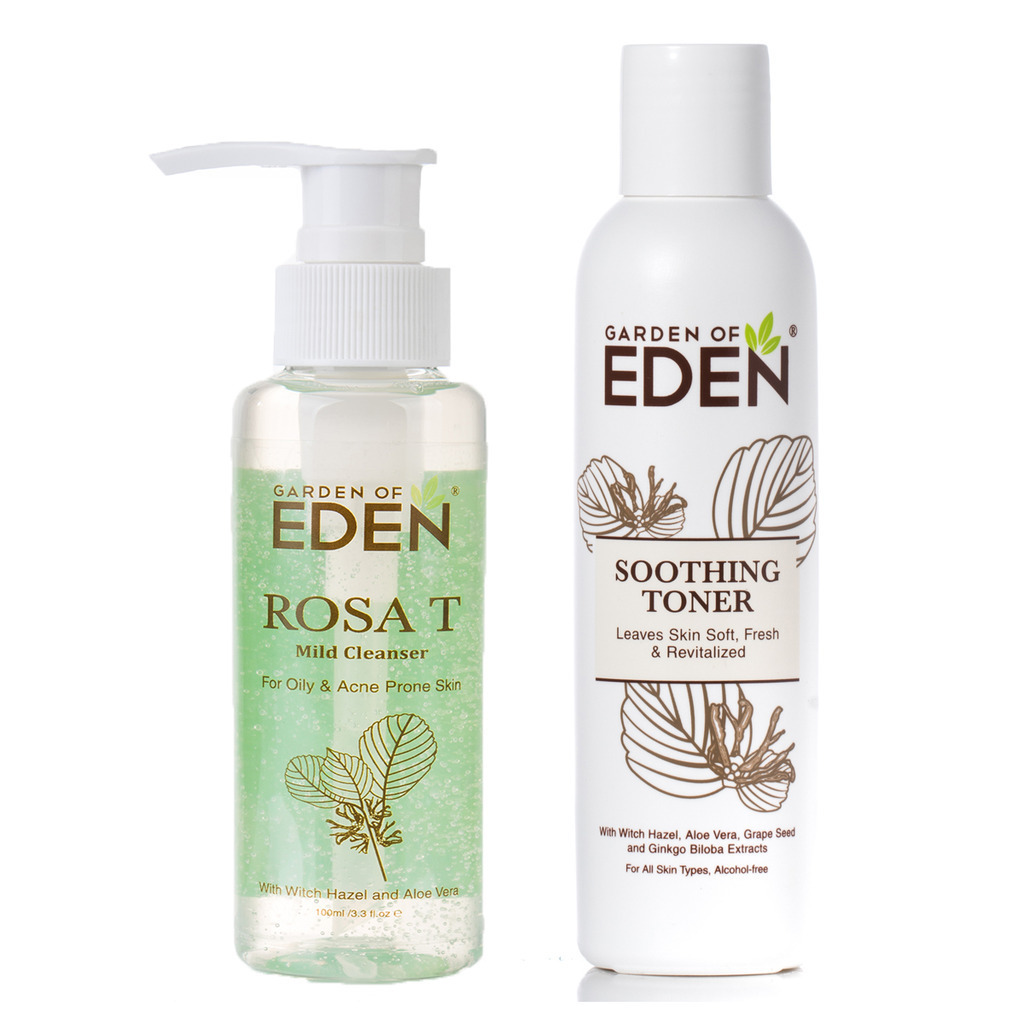 Garden Of Eden Rosa T Mild Cleanser 100ml Rosa T Acne Gel 15ml Rosa