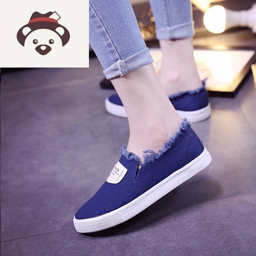 Qoo10 - Flat canvas shoes shoes without 