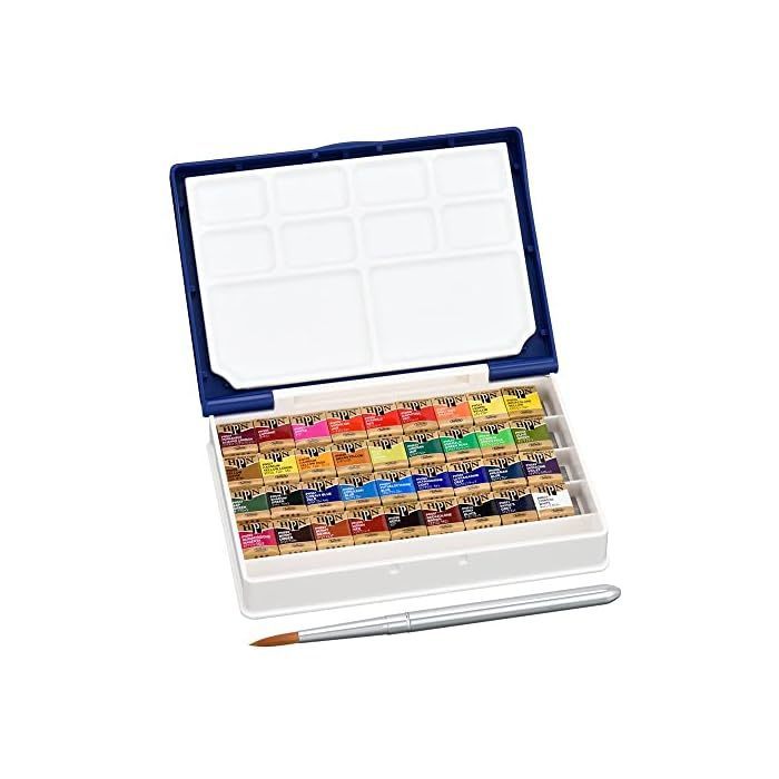 Qoo10 - Holbein Solid Watercolor Paint Artist Pan Color PN698 36 Colors ...