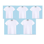 [1+1+1+1+1] 5 pieces in 2 colors, black and white, new Korean style mens and womens short-sleeved T-shirts, bottoming T-shirts, tops, loose large size mens and womens couple T-shirts