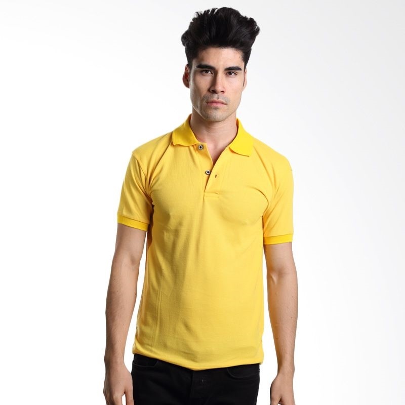 mens yellow polo t shirt