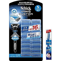 【Amazon.co.jp 한정】 Schick(시크) SCHICK 하이드로 5 커스텀 하이드레이트 클럽 팩 122247