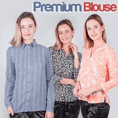 [Millenia ID] Woman Branded Long Sleeve Blouse Printed Deals for only Rp29.000 instead of Rp72.500