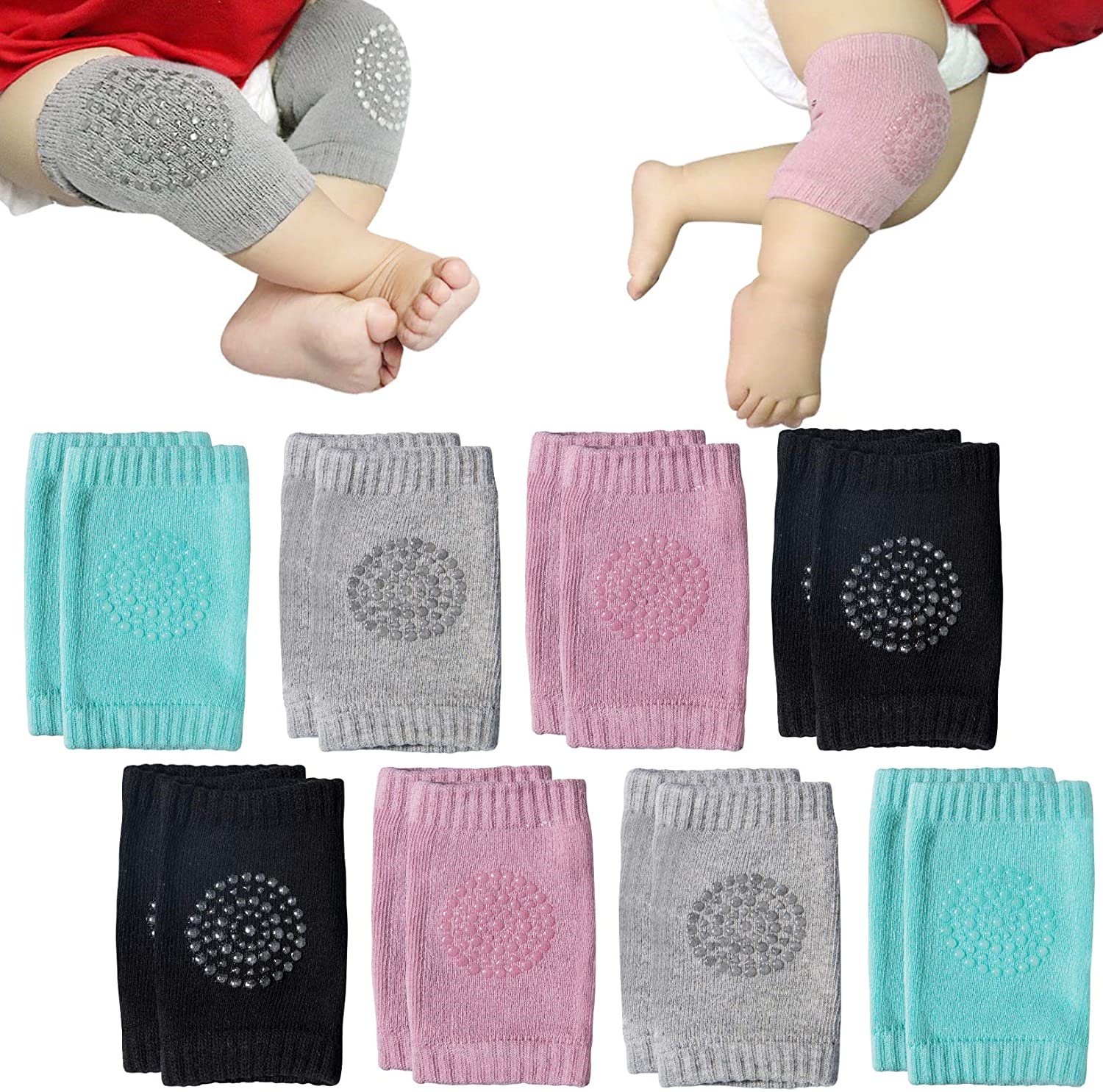 baby crawling socks