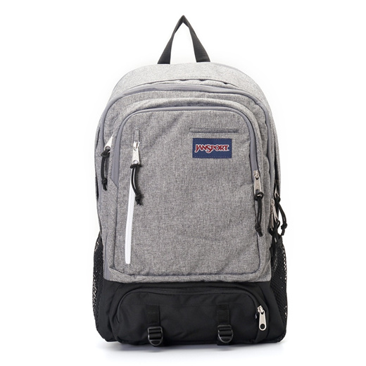 jansport grey letterman poly