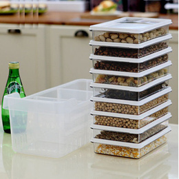 【SENSEMOM Clean Refrigerator Premium B】Freezer Organize Food Storage/Tray+Subdivision Container 9pcs