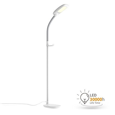 Qoo10 - Aglaia LED Reading Floor Lamp, Dimmable Standing ...