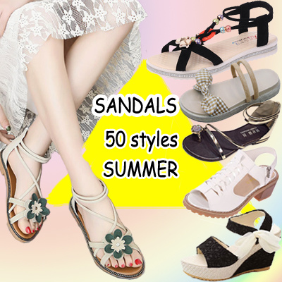 female sandals and slippers