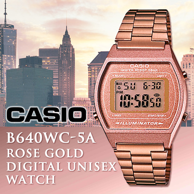 casio gold pink