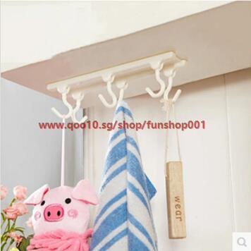 Kitchen Wall Cabinet Kitchen Ceiling Hooks Strong 3m Adhesive Hook 6 Linked Storage Funshop001