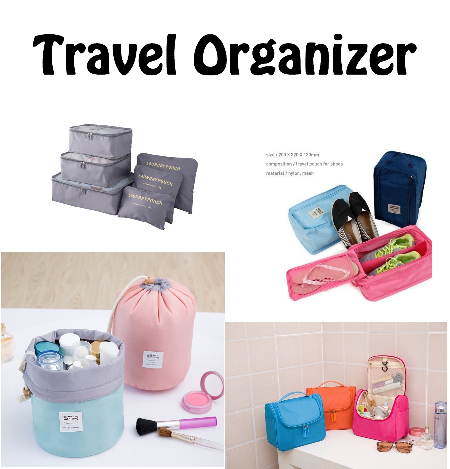 travel pouch bag organizer