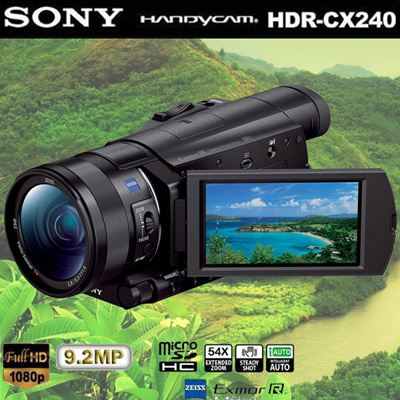 Qoo10 HANDYCAM SONY HDR CX240 FULL HD 9 2MP TV Kamera 