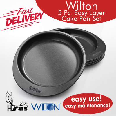 Qoo10 Wilton Easy Layer 5 Pc Cake Pan Set Kitchen Dining