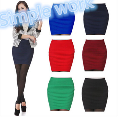 Buy 2015 Womens Sexy Mini Skirt Slim Stretch Tight Short Fitted Pencil ...