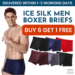Ice silk men's underwear quick dry sports fitness boxer briefs shorts thin  antibacterial boys' boxing for men shorts underpants