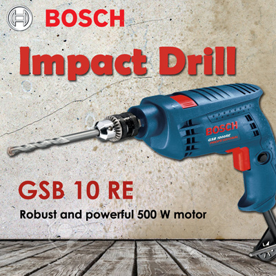 Bosch Diy Store Bosch Impact Drill Gsb 10 Re Package