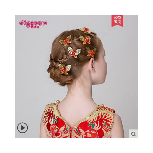 childrens gold hair accessories