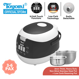 TOYOMI 1.8L Micro-com Low-Carb Stainless Steel Rice Cooker RC 4348SS