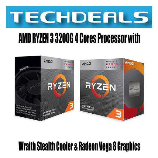 Qoo10 Amd Ryzen 3 30g 4 Cores Processor With Wraith Stealth Cooler Radeon Computer Game