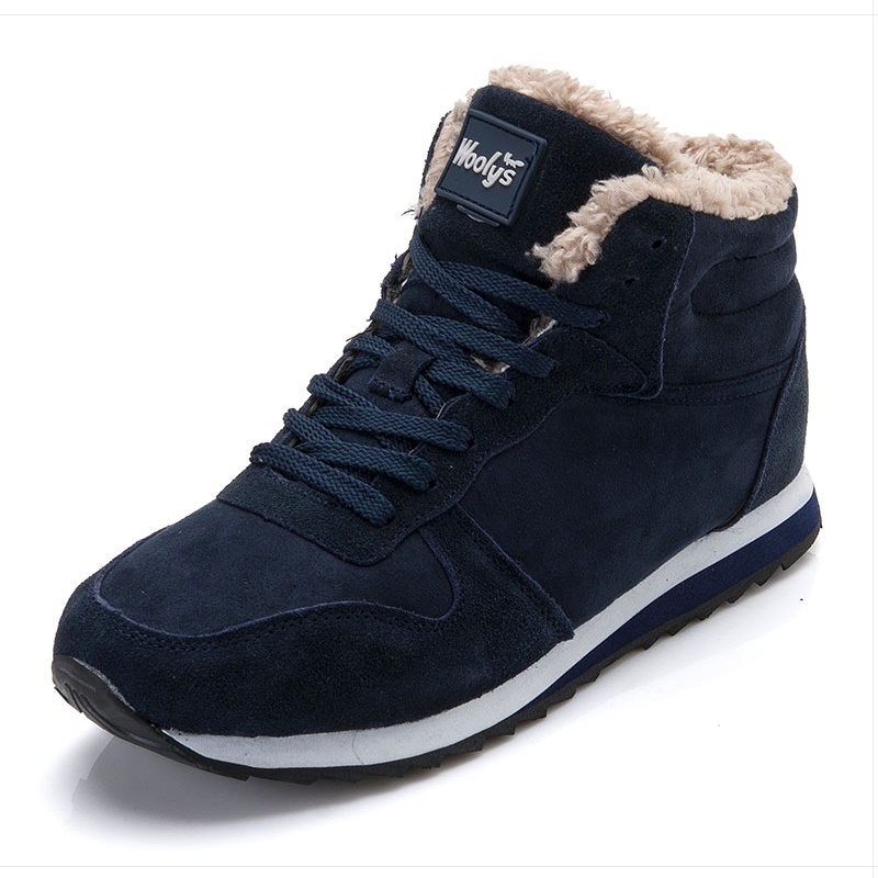 Winter Boots Men Leather Winter Shoes 