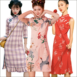 Plus Size 4XL Red Improved Modern Cheongsam New Chinese Traditional Long  Sleeve Bridal Qipao Dress CNY