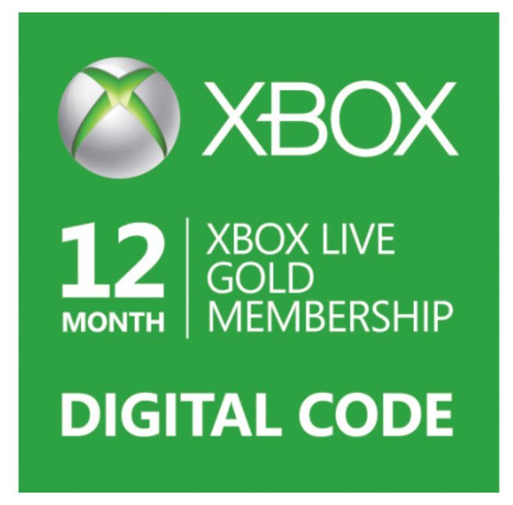 xbox live gold 12 month membership digital code