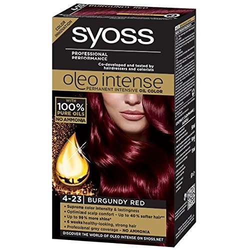 Qoo10 Syoss Oleo Intense Hair Color Dye 100 Pure Oils 0 Amonia 4 23 Burgun Diet Styling