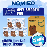 [Carton Deal]Nomieo 4ply Toilet Paper Smooth Feel Cleansing Cotton Disposable ⭐Back in stock⭐