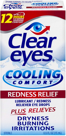 Clear Eyes Contact Lens Relief Soothing Eye Drops 0.50 oz (Pack of 3)