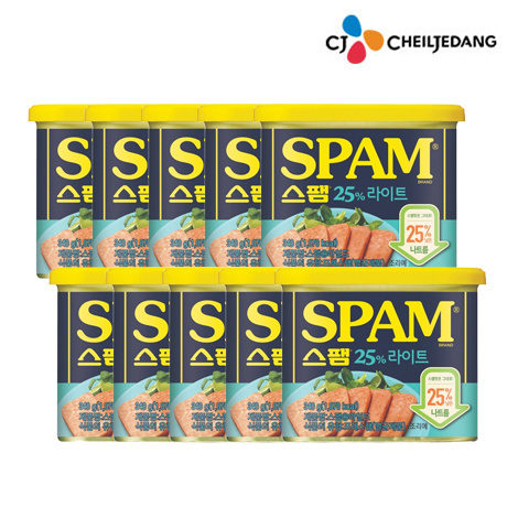 [W Prime] CJ CheilJedang Spam 25% Light 340g 10 units
