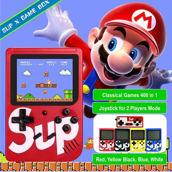 SUP X Game Box Retro Handheld Game Console?Built-in 400 IN 1 Games? Joystick for 2 Player Mode? Deals for only S$19.9 instead of S$19.9