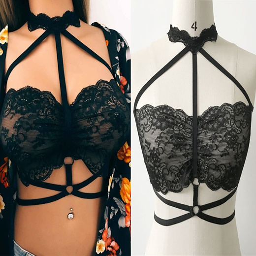 harness bandage strap bralette