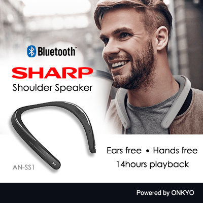 Qoo10 - [SHARP OFFICIAL] Ear Free Bluetooth Shoulder Speaker