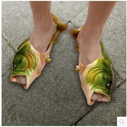 Qoo10 - Funny shoes female creative funny fish-shaped slippers Harajuku  slippe... : Shoes