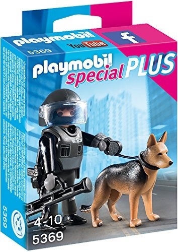 PLAYMOBIL 5369 SEK-Polizist mit Hund