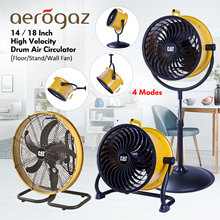 Caterpillar 14 / 18 inch High Velocity Drum Air Circulator / Stand Fan / Floor Fan / Wall Fan