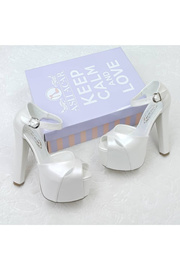 Broken Heels Comfortable Women s 15cm White Wedding Shoes