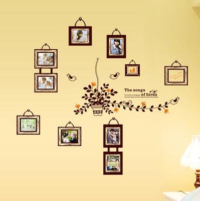 Bird Frame Warm And Romantic Bedroom Bedside Wall Decoration Wallpaper Stickers