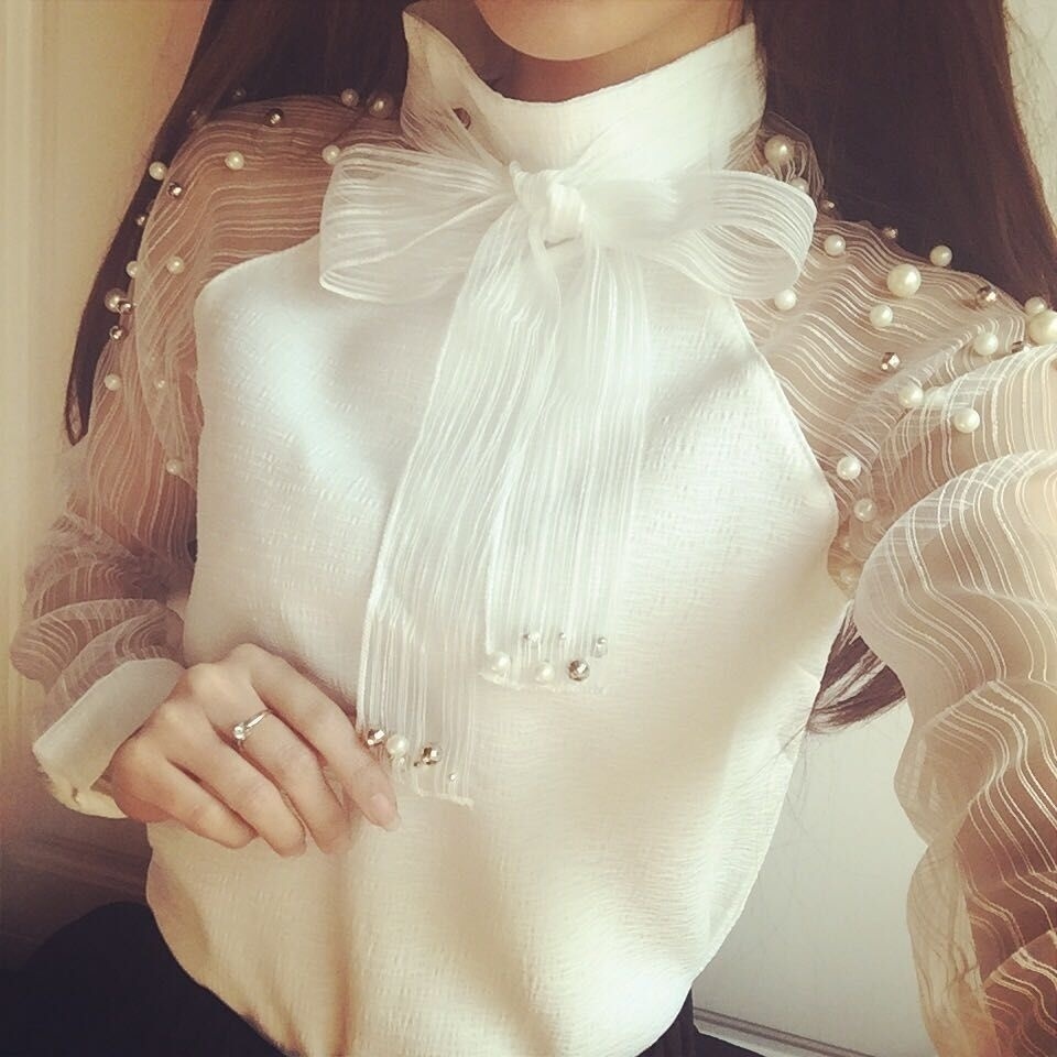 elegant organza blouses