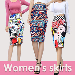 Women Irregular Colorful Reflective Skirt Bandage Punk Sexy