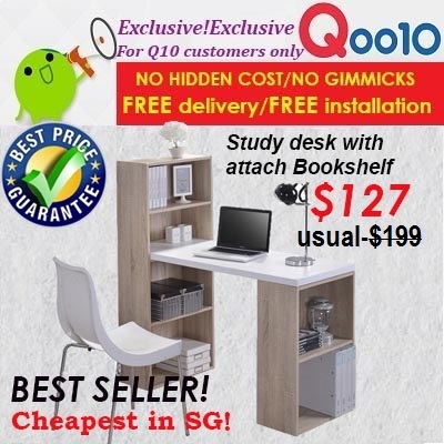 Qoo10 Study Desk Furniture Deco