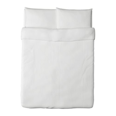 Qoo10 Ikea Ikea Dvala Duvet Cover And Pillowcase White Full